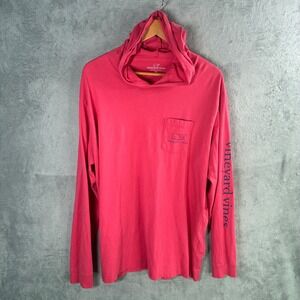 Vineyard Vines Hoodie Mens 2XL Long Sleeve Tee Whale Graphic Logo Preppy Coastal
